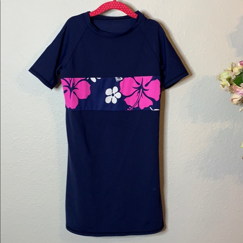 Girl’s Roxy Rash Guard Extra Long Shirt
